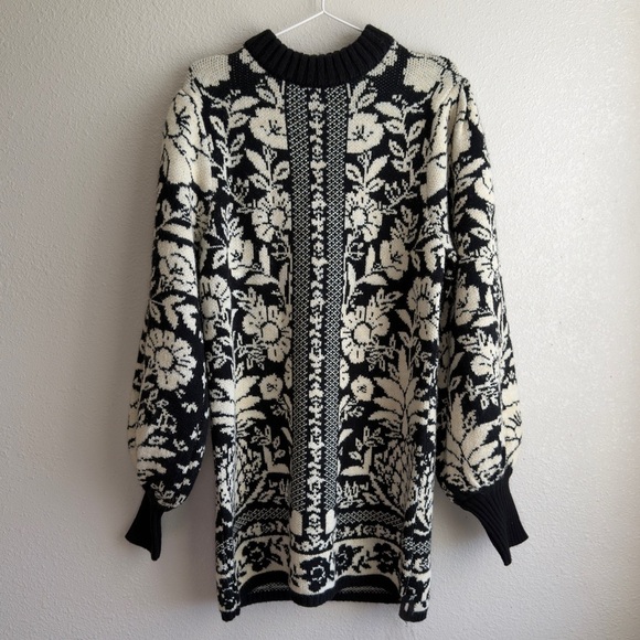 FARM RIO Pineapple Garden Mini Knit Sweater Dress - Picture 5 of 14